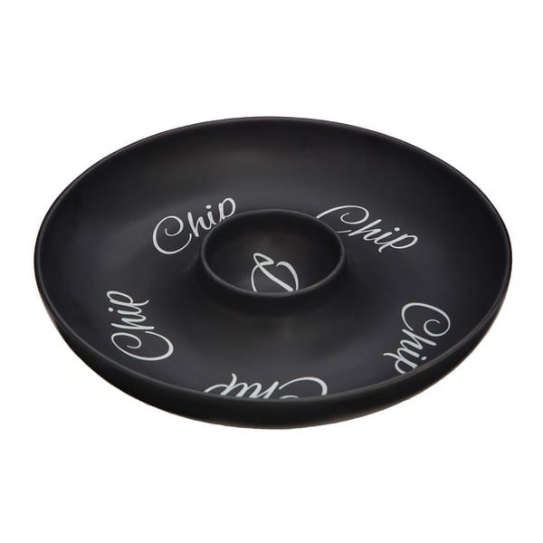 Crna kamena zdjela za chips& dip Premier Housewares Mangé