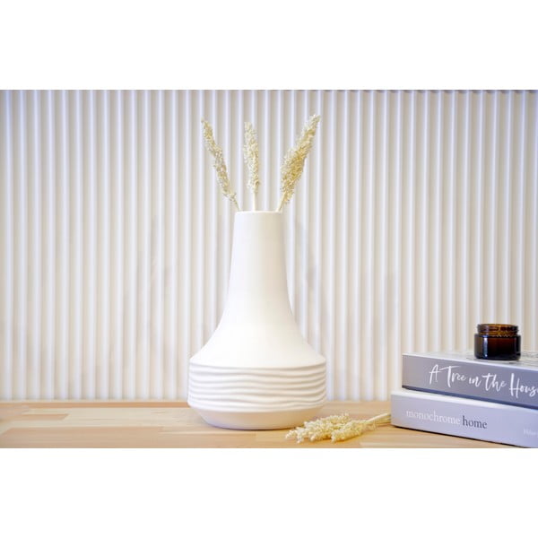 Bijela keramička vaza Rulina Crease