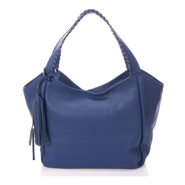 Plava koža torbu Giulia Massari Lora