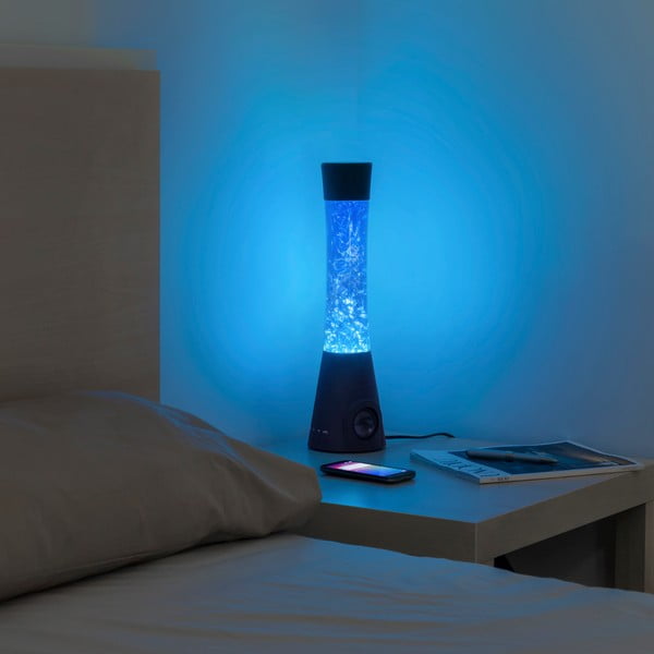 Stolna vodena svjetiljka sa zvučnikom InnovaGoods Flow Glitter Lamp