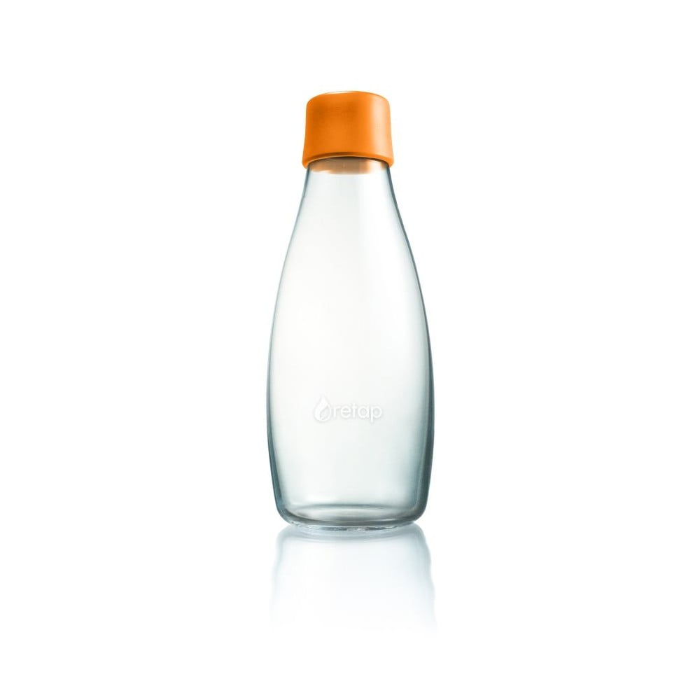 Narančasta staklena boca ReTap s doživotnim jamstvom 500 ml