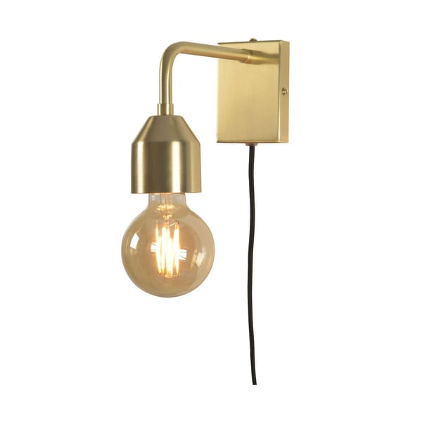 Zidna svjetiljka u zlatnoj boji Citylights Madrid, visina 17 cm