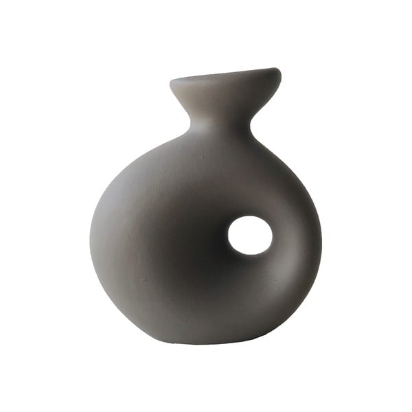 Smeđe-siva keramička vaza Rulina Delta
