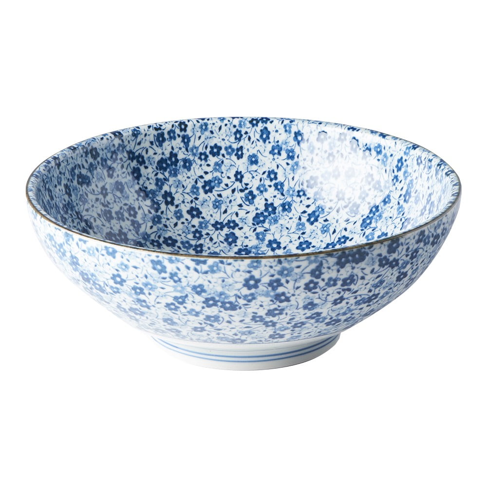 Plavo-bijela keramička zdjela MIJ Daisy, Ø 21,5 cm