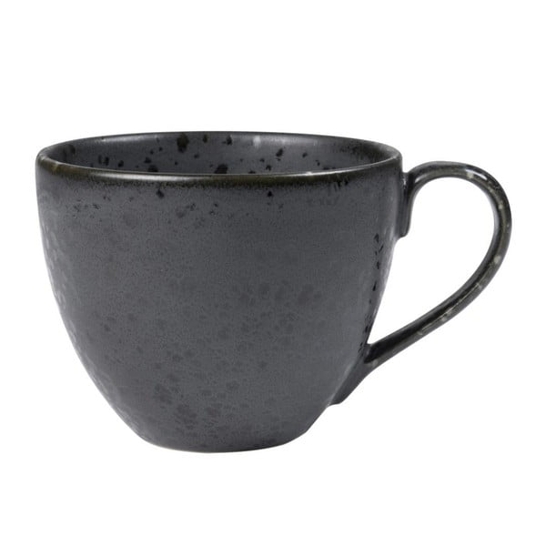 Crna šalica za čaj od kamenine Bitz Mensa, 460 ml
