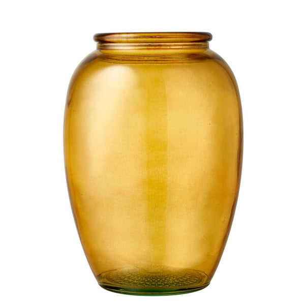 Vaza od žutog stakla Bitz Kusintha, ø 14 cm