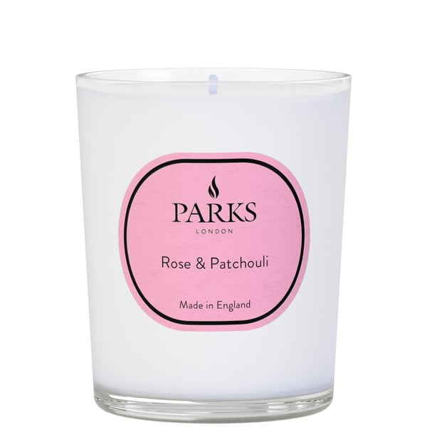 Svijeća s mirisom ruže i pačulija Parks Candles London Vintage Aromaterapija, vrijeme gorenja 45 h