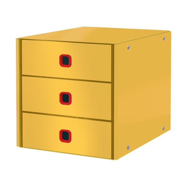 Žuta kutija s 3 ladice Leitz Cosy Click & Store