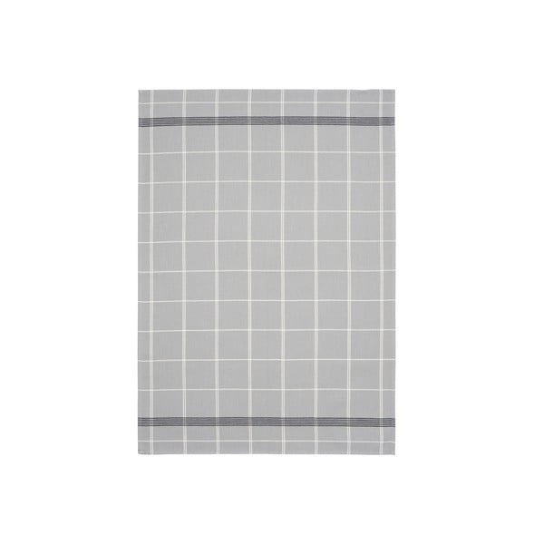 Sivi kuhinjski ručnik iz pamuka Södahl Geometric, 50 x 70 cm