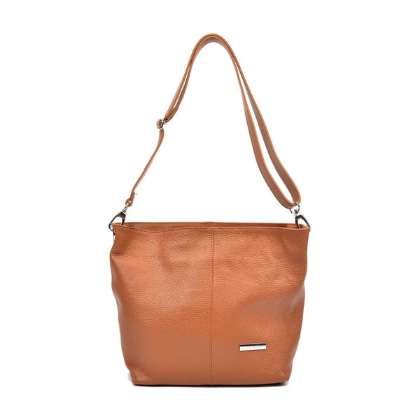 Tamnosmeđa kožna torbica Luisa Vannini Ginata