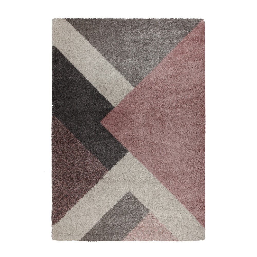 Ružičasto-sivi tepih Flair Rugs Zula, 120 x 170 cm