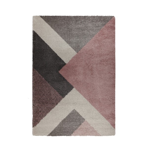 Ružičasto-sivi tepih Flair Rugs Zula, 160 x 230 cm