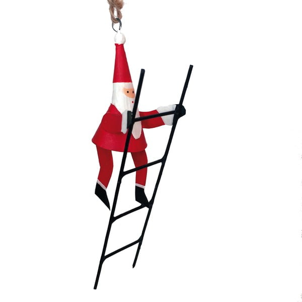 Viseći božićni ukras Santa with Ladder - G-Bork
