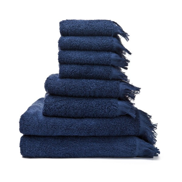 Set s 6 plavih manjih i 6 većih ručnika od 100% pamuka Bonami