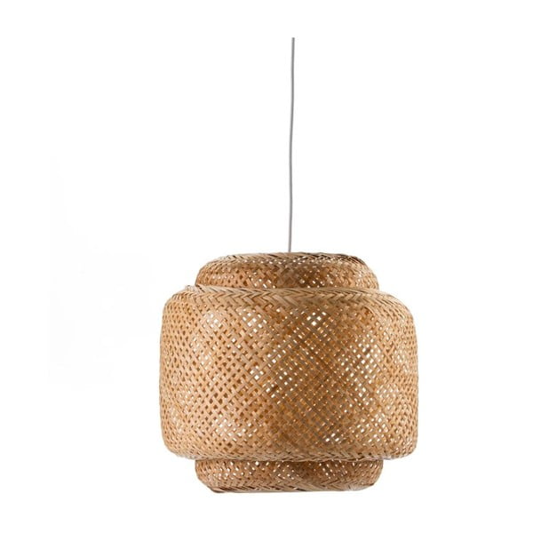 Viseća lampa sa bambusovim sjenilom Tierra Bella Villa Paloma, ø 47 cm