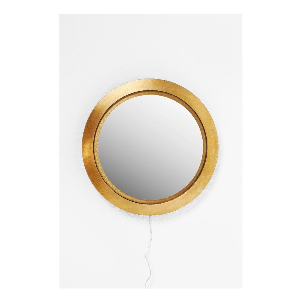 Kare Design Flash LED zidno ogledalo, Ø 60 cm