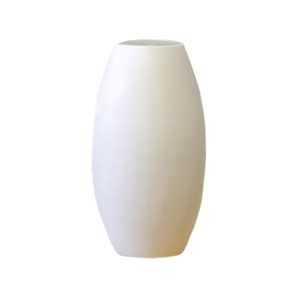 Bijela keramička vaza Rulina Roll, visina 23 cm