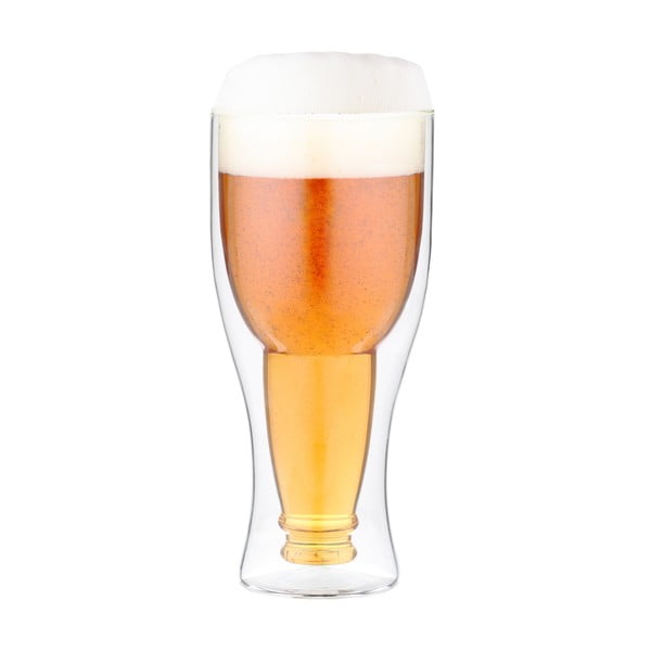 Čaša za pivo s dvostrukom staklenom stijenkom Vialli Design, 350 ml