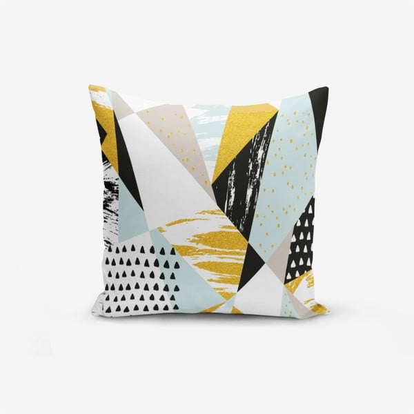 Jastučnica s primjesom pamuka Minimalist Cushion Covers Liandnse Modern Geometric Sekiller, 45 x 45 cm