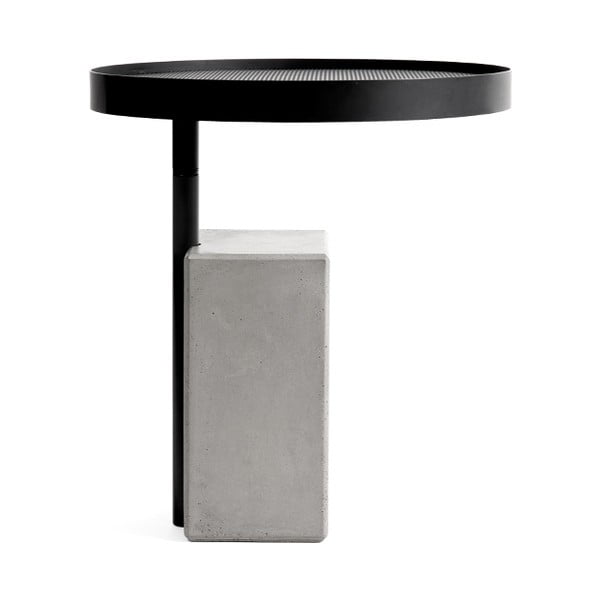 Pomoćni stolić s betonskom podlogom Lyon Béton Twist, ø 45 cm