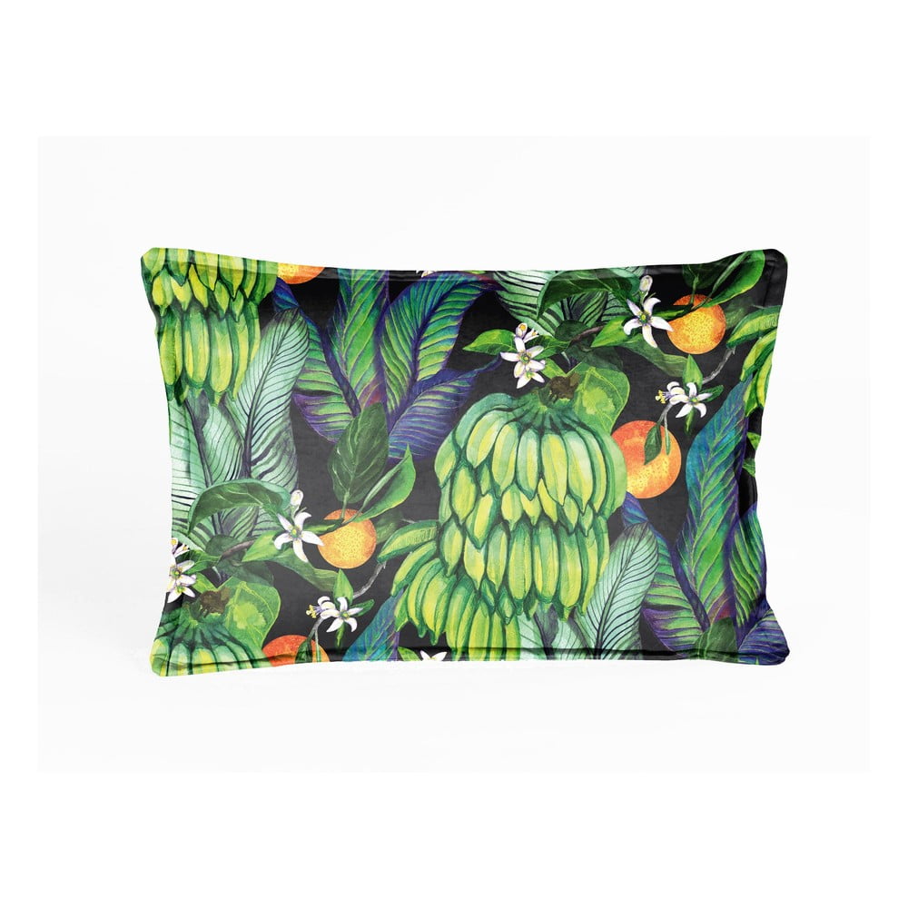Zeleni jastuk baršun Velvet Atelier Banana, 50 x 35 cm