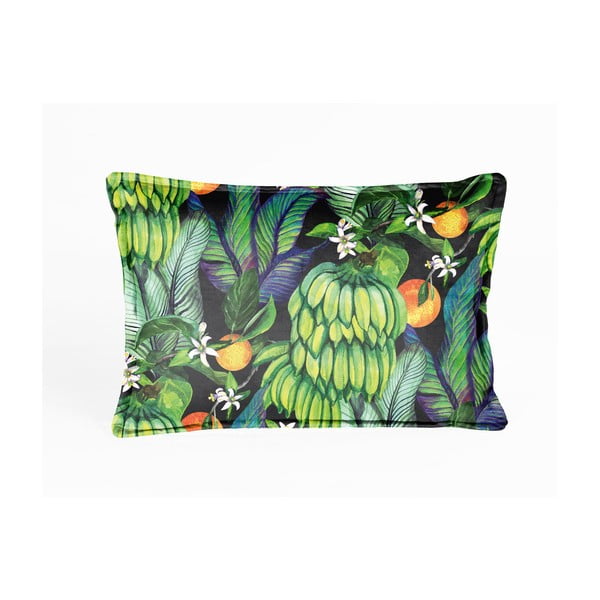 Zeleni jastuk baršun Velvet Atelier Banana, 50 x 35 cm