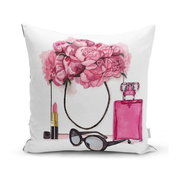 Jastučnica Minimalist Cushion Covers Pink Flowers and Perfume, 45 x 45 cm