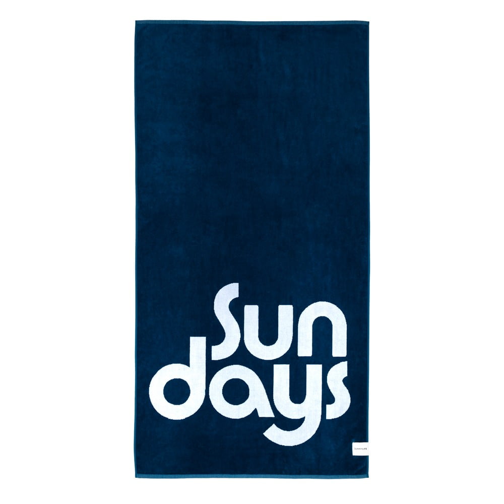 Plavi ručnik za plažu Sunnylife Nouveau Bleu