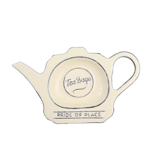 Krem keramičko postolje za vrećice čaja &G Woodware Pride Of Place