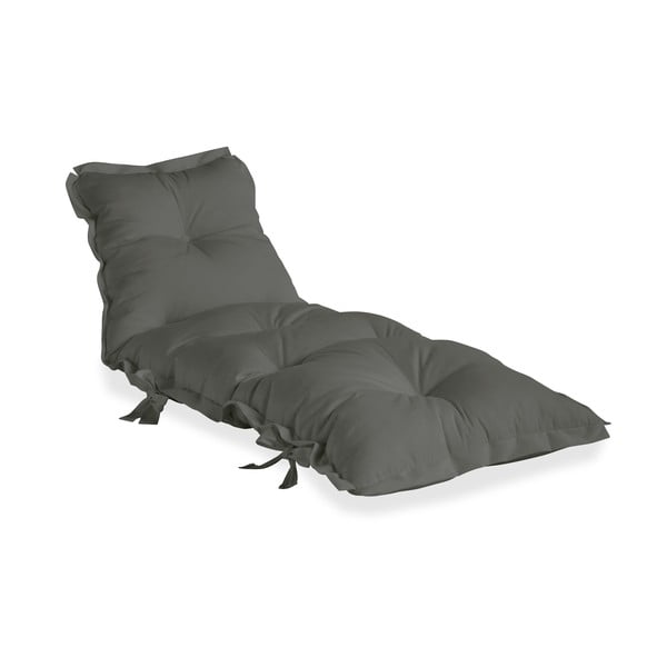 Tamnosivi sklopivi ležaj pogodan za vanjski prostor Karup Design OUT ™ Sit&Sleep