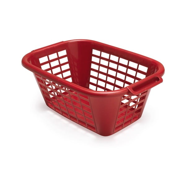 Crvena košara za rublje Addis Rect Laundry Basket, 40 l