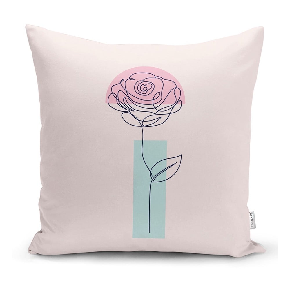 Jastuk premaz minimalistički jastuk pokriva cvijet, 45 x 45 cm