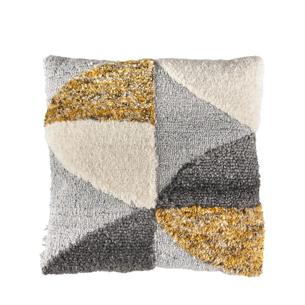 Siva vuna jastuk Södahl geometrijski, 45 x 45 cm