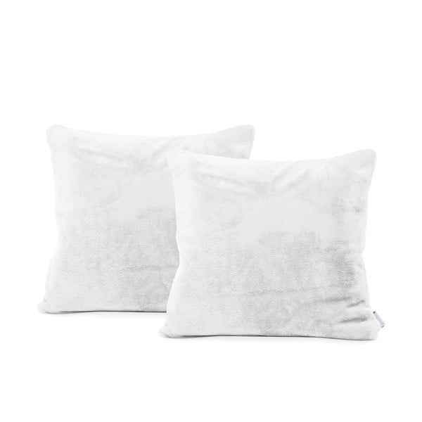 Set od 2 bijele jastučnice DecoKing Mic, 45 x 45 cm