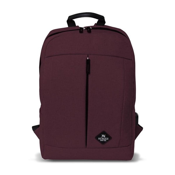 Tamnocrveni ruksak s USB priključkom My Valice GALAXY Smart Bag