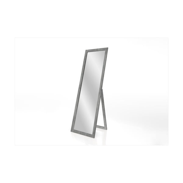 Samostojeće ogledalo sa sivim okvirom Styler Sicilia, 46 x 146 cm