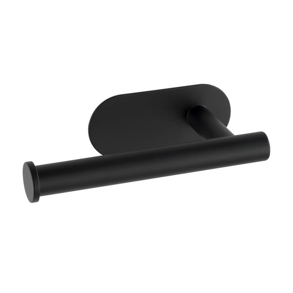 Crni držač za toaletni papir od nehrđajućeg čelika bez potrebe za bušenjem Wenko Turbo-Loc® Orea