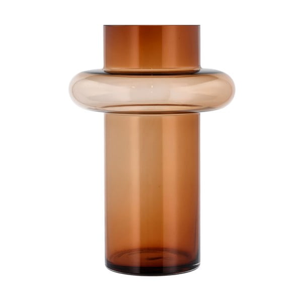 Narančasta staklena vaza Lyngby Glas Tube, visina 30 cm