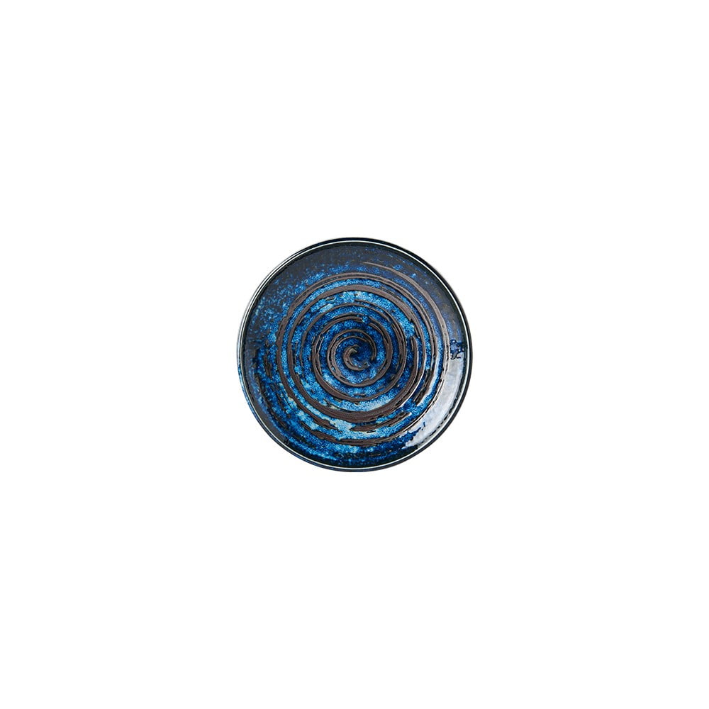 Plavi keramički tanjur MIJ Copper Swirl, ø 17 cm