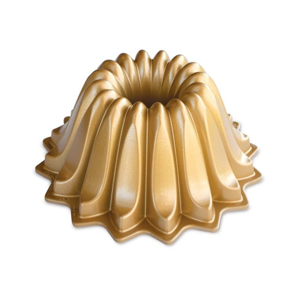 Kalup za kuglof u zlatnoj boji Nordic Ware Lotus, 1,2 l
