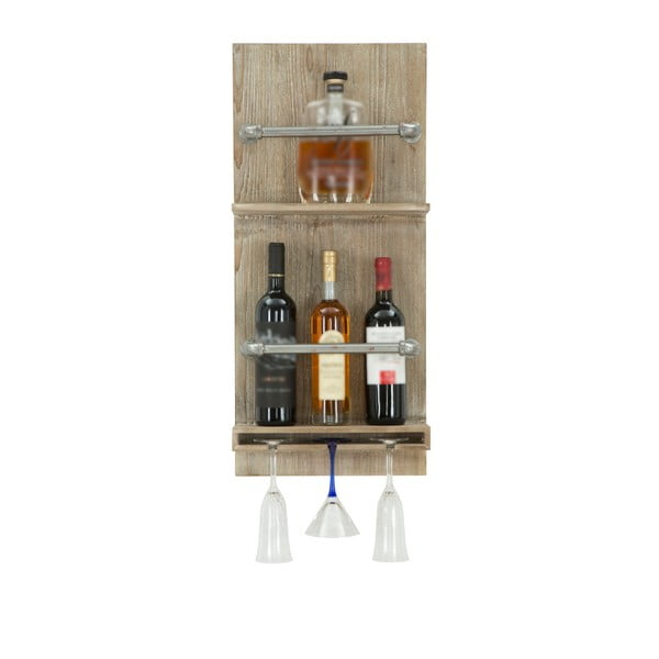 Zidni držač za boce i staklenke Mauro Ferretti Bar, 76 x 34 cm