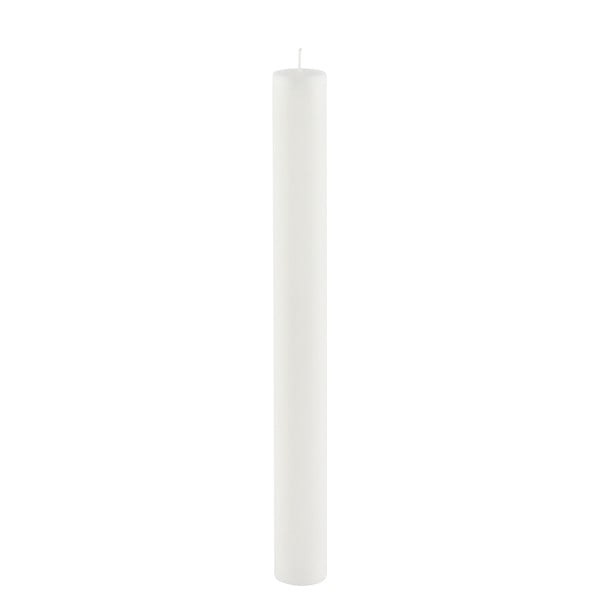 Bijela duga svijeća ego dekor cilindar čistih, gorući vrijeme 42 h