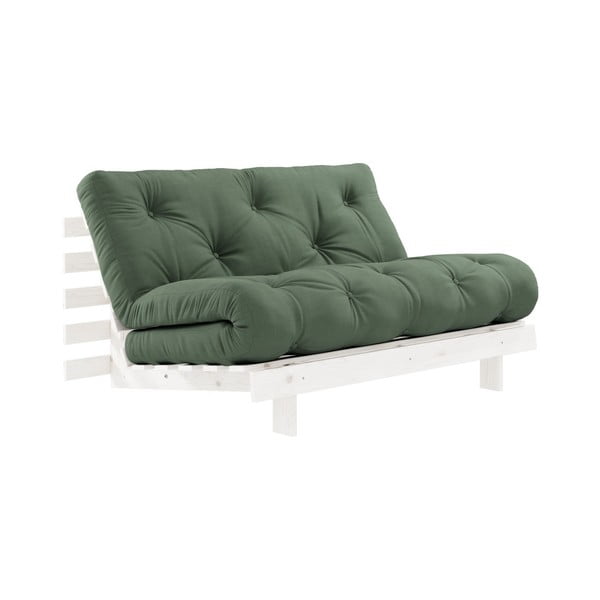 Promjenjiva sofa Karup Design Roots bijela/maslinasto zelena