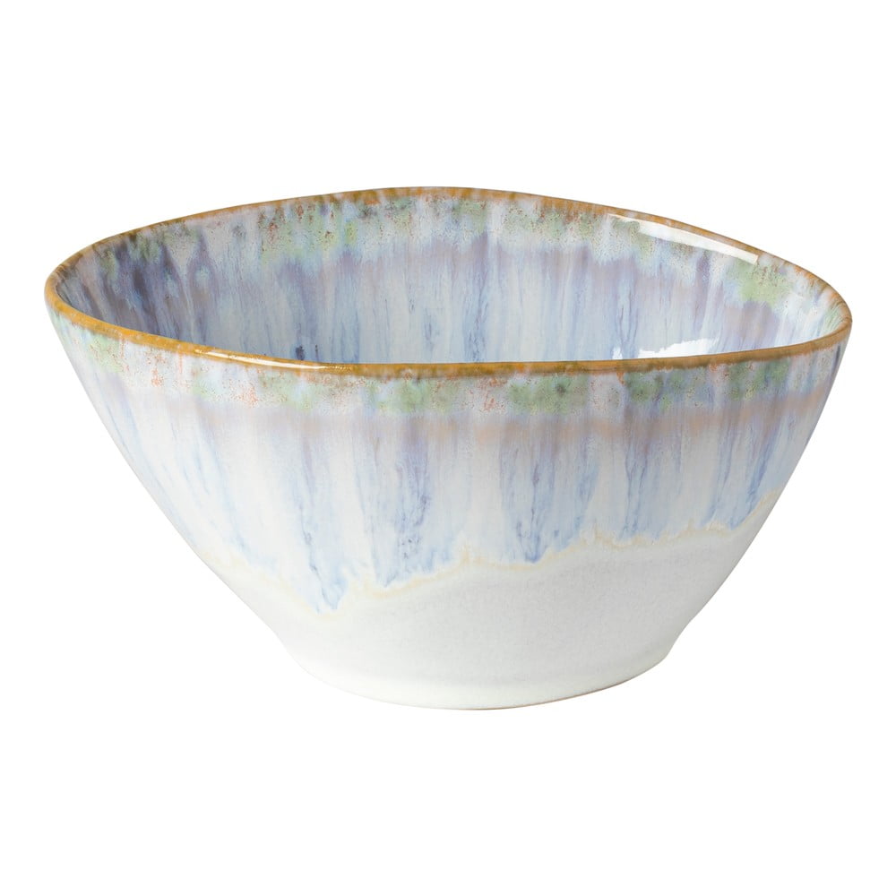 Bijelo-plava zdjela od kamenine Costa Nova Brisa, ⌀ 16 cm