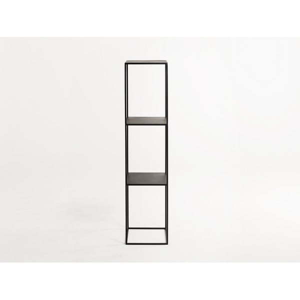 Crna metalna biblioteka Custom Form Tensio, visina 140 cm