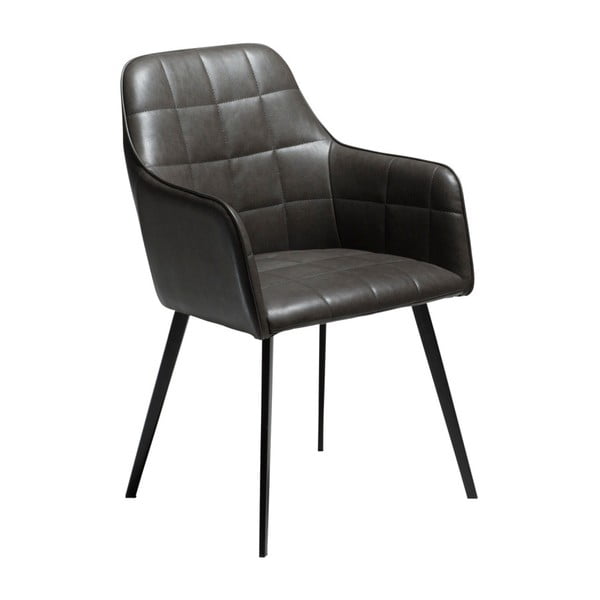 Tamnosiva stolica od umjetne kože DAN-FORM Denmark Embrace Vintage