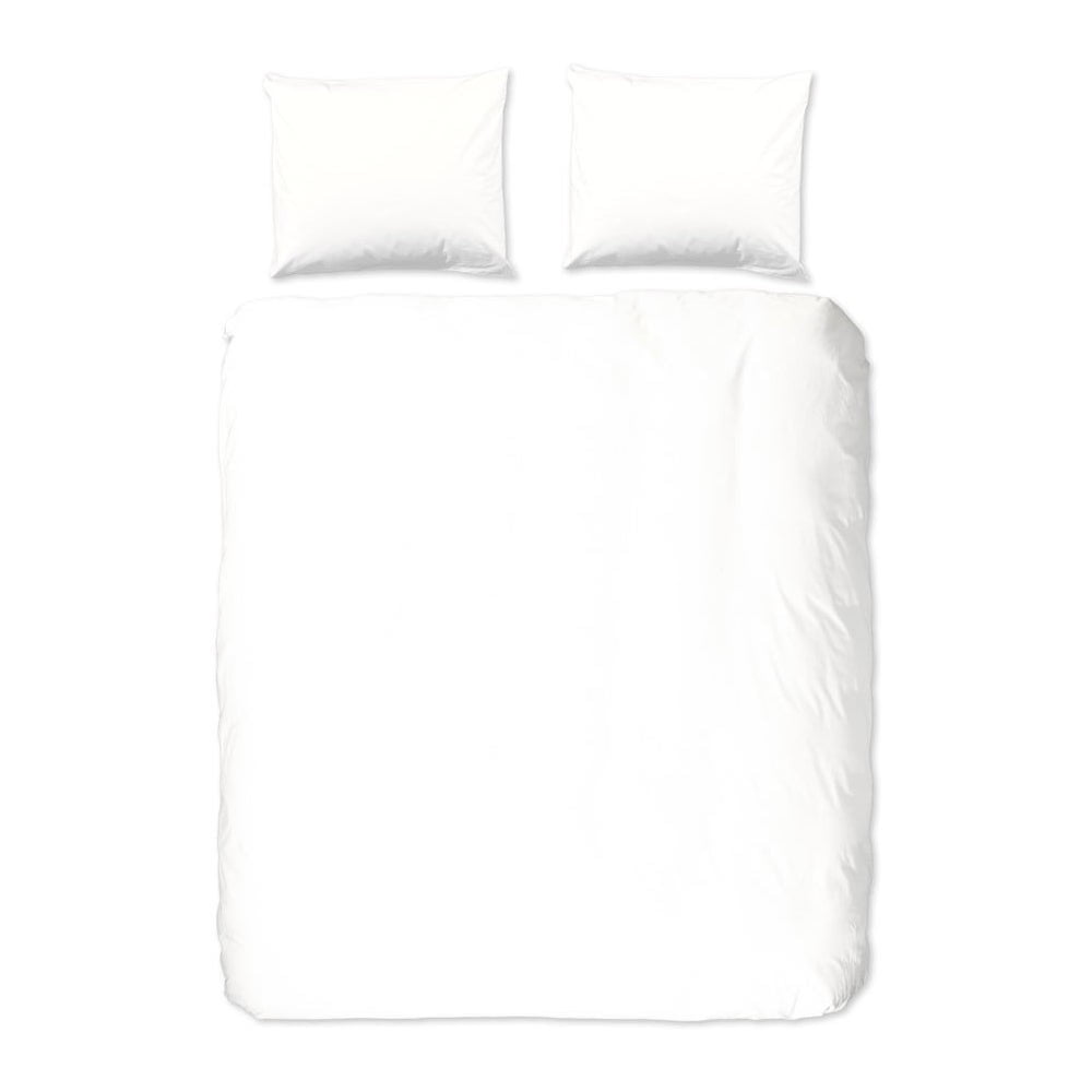 Bijela pamučna posteljina Good Morning Universal, 200 x 220 cm