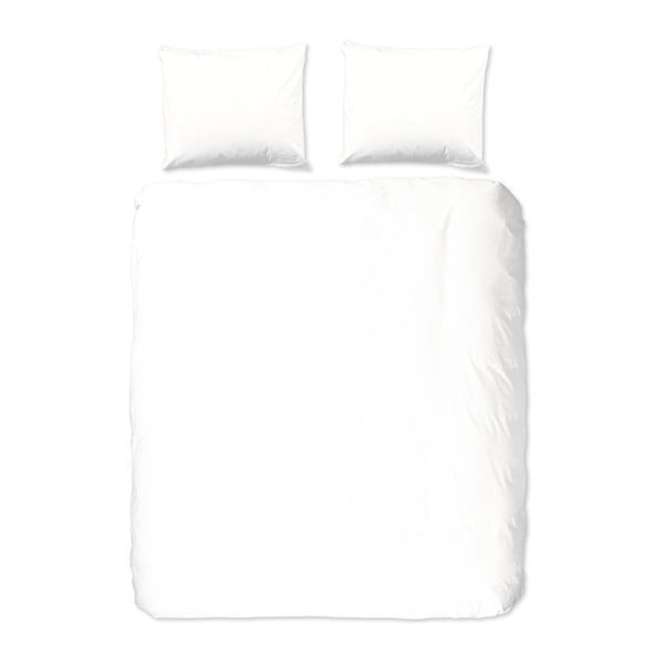 Bijela pamučna posteljina dobro jutro univerzalno, 220 x 240 cm