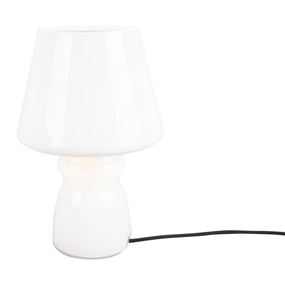 Bijela staklena stolna svjetiljka Leitmotiv Classic Glass Ø 16 cm