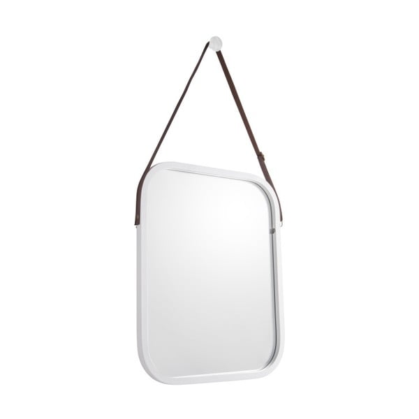 Zidno ogledalo u bijelom okviru PT LIVING Idylic, dužina 40,5 cm